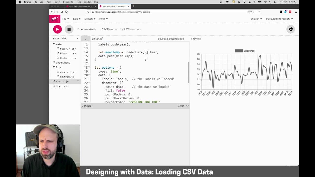 Loading CSV Files Into chart.js Time Series/Designing With Data YouTube