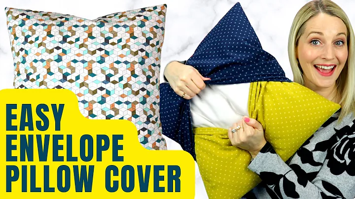 Pillow Cover Tutorial Envelope Style // Beginner Sewing Tutorial