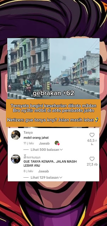 beginilah kehidupan di k0ta m3d4n