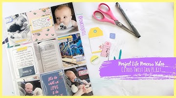 Project Life Process Video ~ Citrus Twist Jan + + + INKIE QUILL