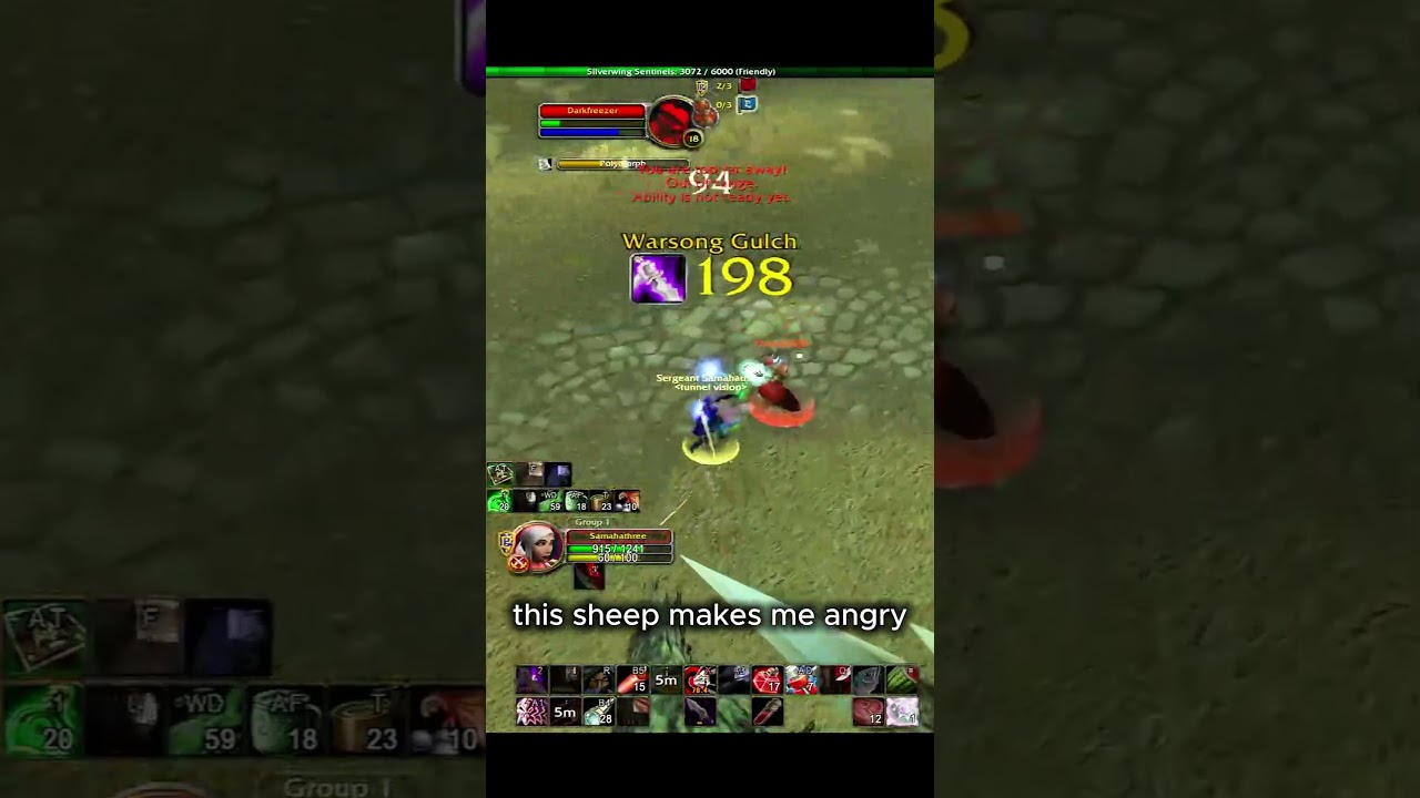 this sheep makes me angry - twink pvp lvl 19 rogue 