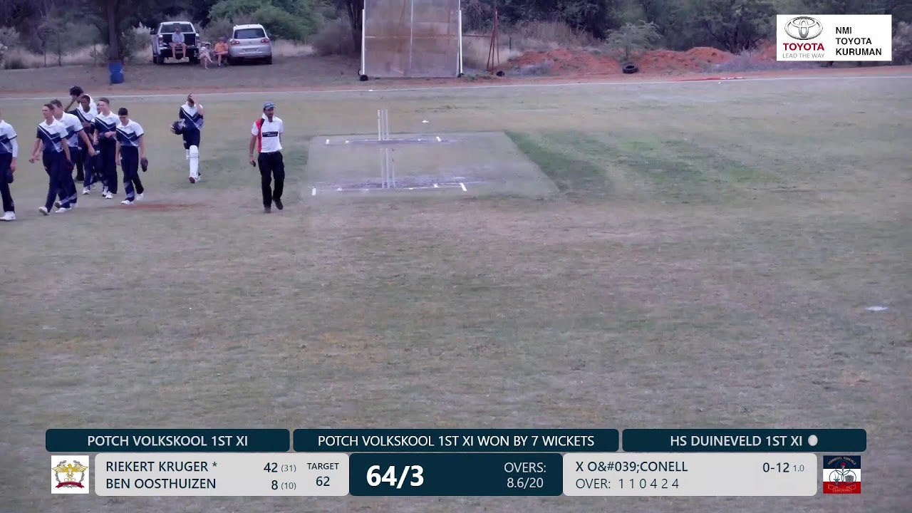 Cricket: Potch Volkskool vs HS Duineveld - NMI Toyota Kuruman Toernooi - Kalahari B-Veld