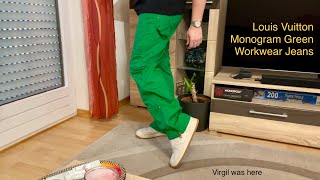 LV Monogram Green Workwear Jeans Review & Fit 