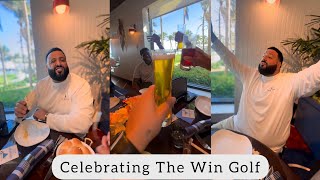 DJ Khaled - Celebrating My Big  Win🏆 Day in Golf | Dinner Time ( Top Life )