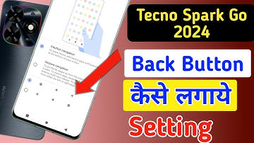 tecno spark go 2024 back button setting | tecno me back button kaise lagaye/navigation key setting