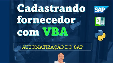 06  - Como cadastrar fornecedor no SAP utilizando código VBA