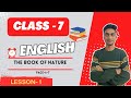 Class-7 English//The Book of Nature//Lesson 1