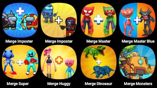 Merge Imposter, Merge Master Blue Monster, Merge Super, Merge Huggy, Merge Dinosaur, Merge Monsters screenshot 4