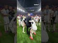 La célébration d&#39;Ancelotti avec ses joueurs 🥹 #shorts