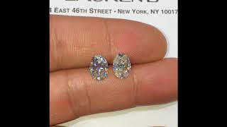 Oval Moissanite 10x7.2MM Brill vs Crushed