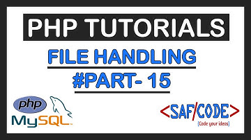 PHP Tutorials - File Handling in Php || fopen, fwrite, fread function Part-15
