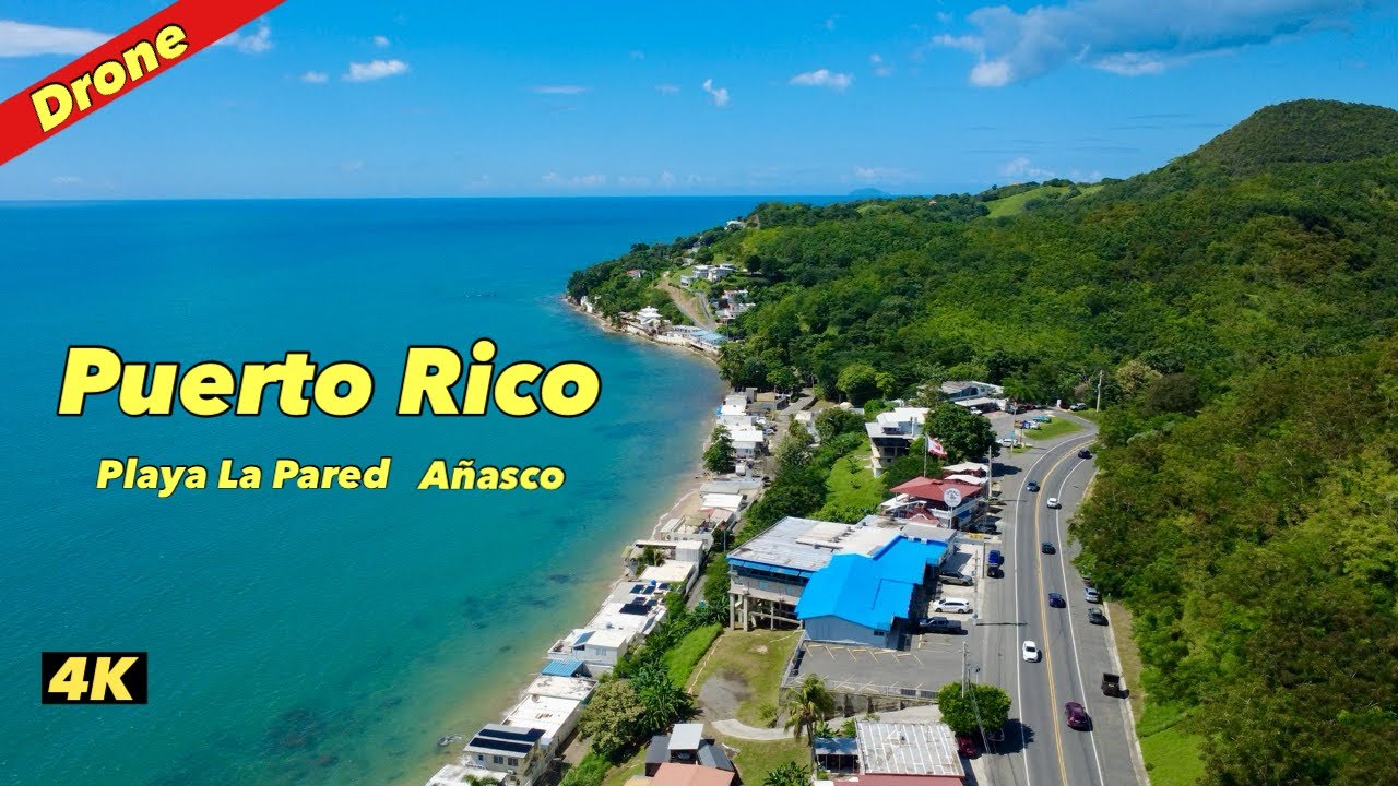 Puerto Rico's Coastal Wonders: Playa La Pared 4K Drone Tour