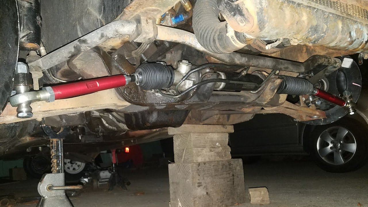 datsun 240z rhd steering rack install complete. rotsun evil twin is ...