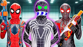 TEAM SPIDER-MAN VS Bad Guy JOKER || Rescue Spider-Man Police From JOKER ( LIVE ACTION STORY )