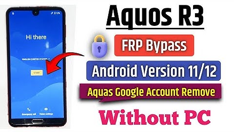 Aquos R3 FRP Bypass Android Version 11/12 | Aquos r3 Google Account Remove New Method Without PC