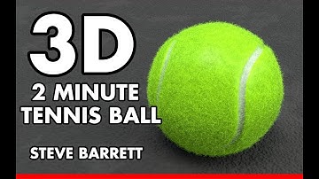 MODO: 2 Minute 3D Photorealistic Tennis Ball - Procedural Modeling - Plus Fur Shader (2018)