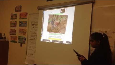 ELL student using Explain Everything App