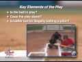 Baseball Batter Hit By Pitch While Swinging