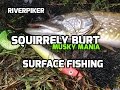 Musky Mania Squirrely Burt - Surface lure - Pike lure fishing (Video 41)