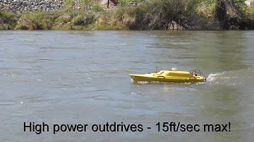 Oceanscience Z-Boat 1800 Hydrographic Survey Boat Single Beam CEEDUCER Pro 200kHz