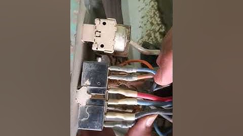 Window AC fan motor electrical connections - Urdu / Hindi