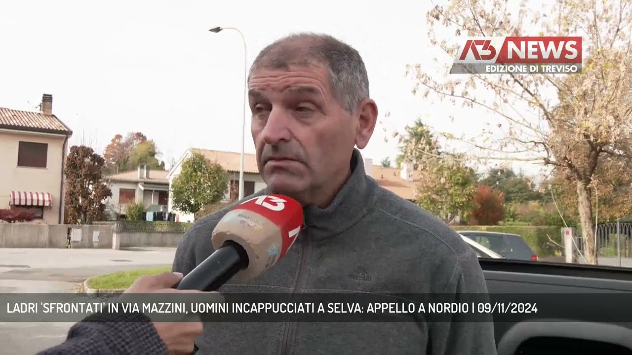 LADRI 'SFRONTATI' IN VIA MAZZINI, UOMINI INCAPPUCCIATI A SELVA: APPELLO A NORDIO | 09/11/2024