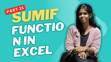 📊 Master the SUMIF Function in Excel | Simple Step-by-Step Guide 📊 | PART 21
