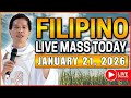 WEDNESDAY FILIPINO LIVE MASS TODAY ONLINE || JANUARY 21, 2026 || FR. JOSEPH FIDEL ROURA