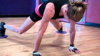 Plank Hip Circles w/ sliders
