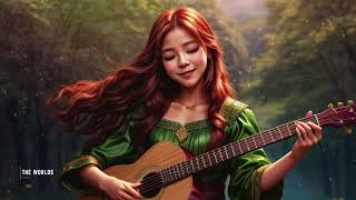 Magical Forest  soft guitar music and ambience for relaxation, played by a beautiful minstrel.