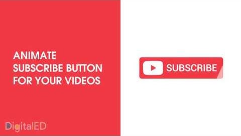 After Effect Tutorial | How to Animate Subscribe Button