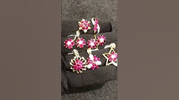 Bộ Trang Sức Ruby Facet 14k Hoàn Thiện Cho A Định #sondaquy #ruby #trangsức #givigems