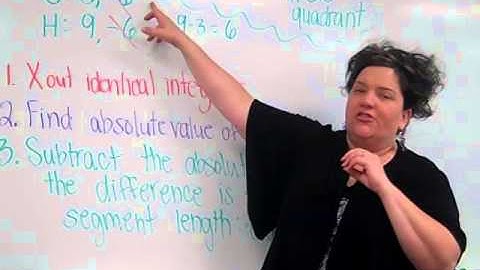 Finding the length of a line segment in one quadrant