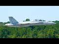 Incredible us navy f18f super hornet aerial performance at 2023 oceana airshow