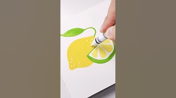 How to Paint a Realistic Lemon 🍋 | Easy Step by Step Tutorial