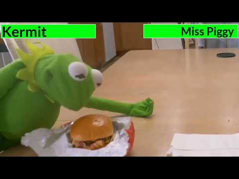 Kermit Ate Miss Piggy's Sister with healthbars