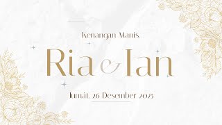 Download Lagu 🔴 [ LIVE ] Pernikahan | RIA \u0026 IAN - 26 Desember 2025 MP3