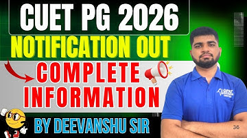 CUET PG 2026 Notification Out | Complete Information | Eligibility, Dates & Exam Details