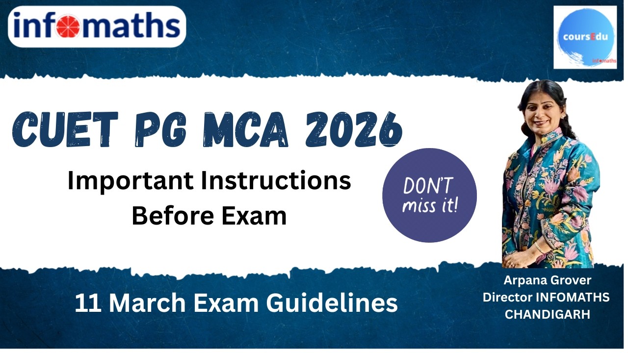 CUET PG MCA 2026 | Important Instructions Before Exam | 11 March Exam ...
