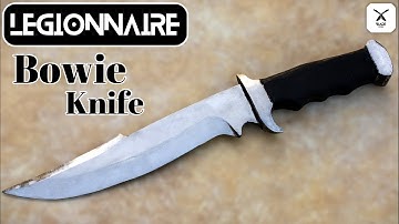 Leaf Spring Forged into Bowie Knife
