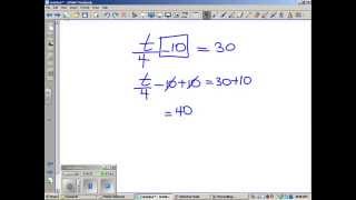 Algebra- Solving Two step equations with balance method