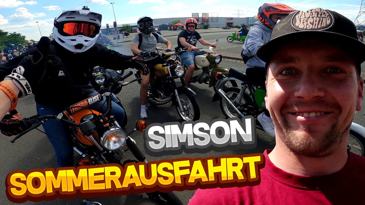 😍 347 SIMSONS bei der SOMMERAUSFAHRT  | Simsonfreunde Börde | Motovlog #58