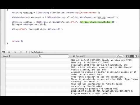 Objective C. Tutorial 26. Arrays, Strings y Variable Aleatoria. (Español Latino)