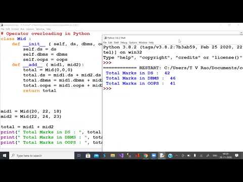 Operator Overloading   Python
