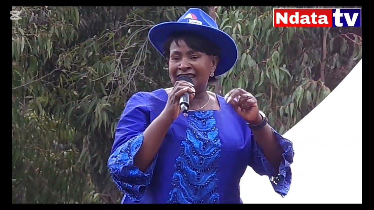  Governor wavinya ndeti joins  wiper supporters at kisooni grounds to launch Antony Kisoi's campaign