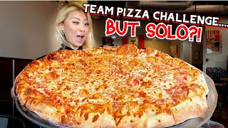 TEAM PIZZA CHALLENGE.....BUT SOLO!? Venezia&#39;s Party Pizza Challenge in Phoenix, AZ!! #RainaisCrazy