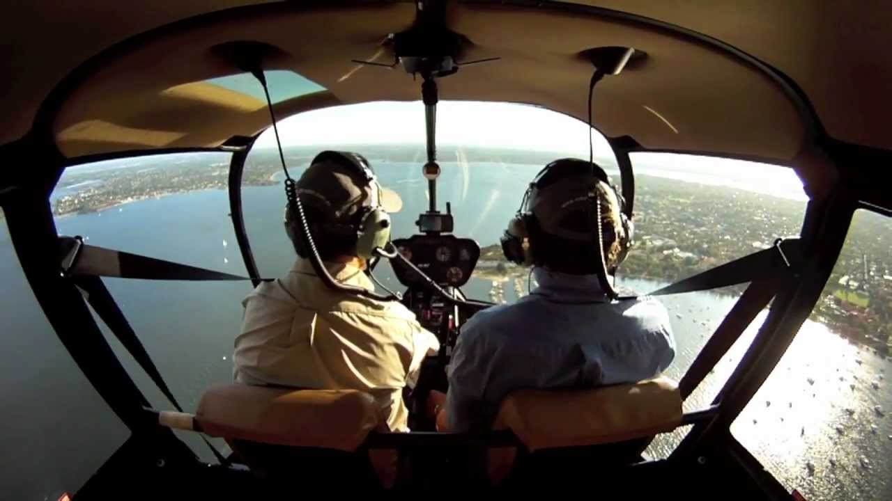 Australia Day Perth SkyWorks Helicopter fly past with Rotorvation