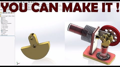 Solidworks Complete Project Stirling Engine-4-Counterweight 1 Contrepoids PART DESIGN-STEP BY STEP