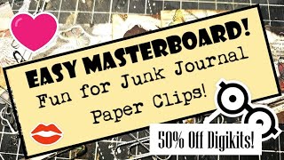 Easy Masterboard to Altered Paper Clips for Junk Journals! Beginner Friendly! The Paper Outpost!