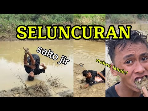 Deni Khodam makes a waterfall slide
